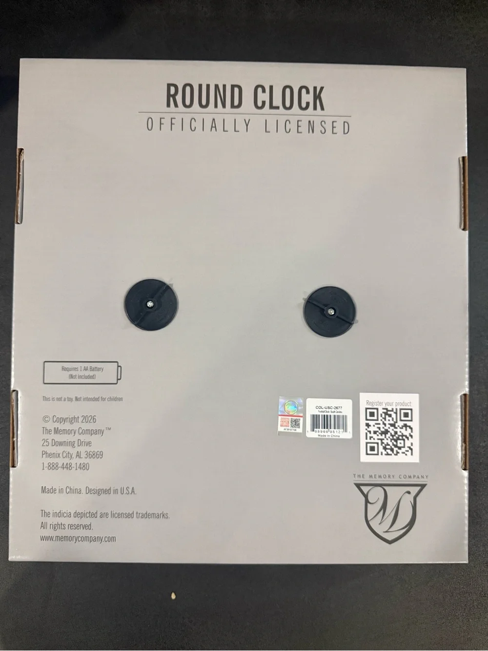 University of South Carolina Gamecocks Wall Clock